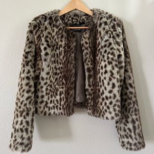 Leopard print coat -Trouvé- size small